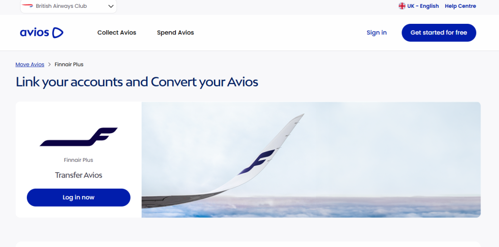 【帳號關聯】芬蘭航空Finnair 連結 英國航空British Airways 互相轉點 3 芬蘭航空 (Finnair) 計畫與英國航空 (British Airways) 計畫連結